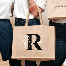 Carica l'immagine nel visualizzatore di Gallery, Borsa iuta personalizzata