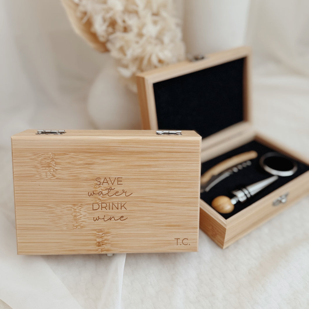 Set accessori vino personalizzato