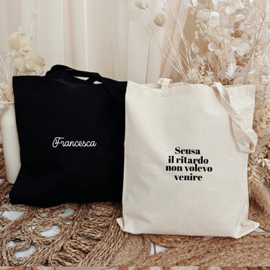 Borsa in tela personalizzata
