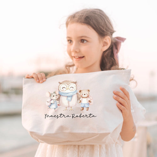 Pochette personalizzata regalo maestre