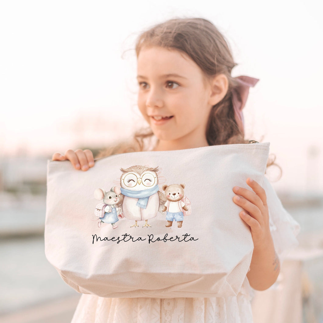 Pochette personalizzata regalo maestre