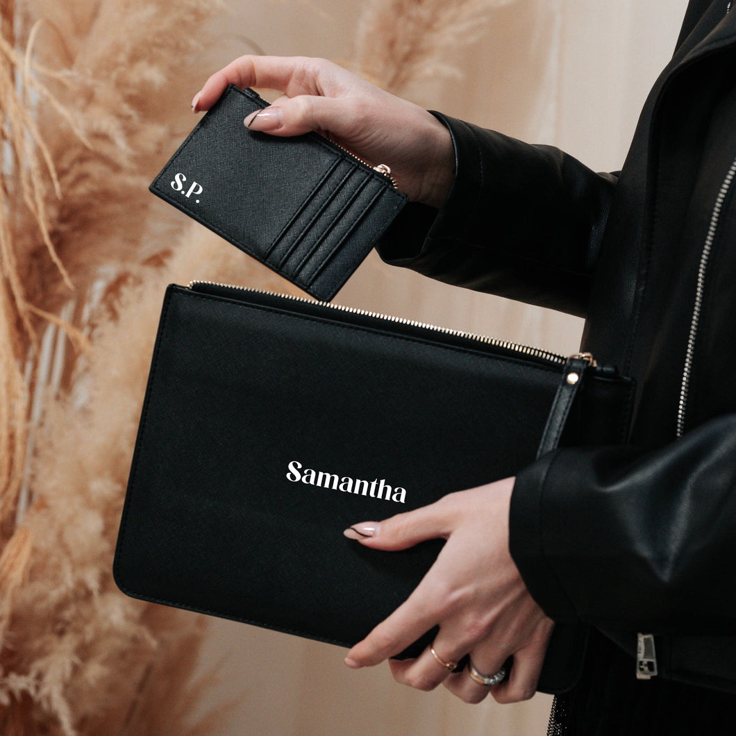 Pochette saffiano- personalizzata