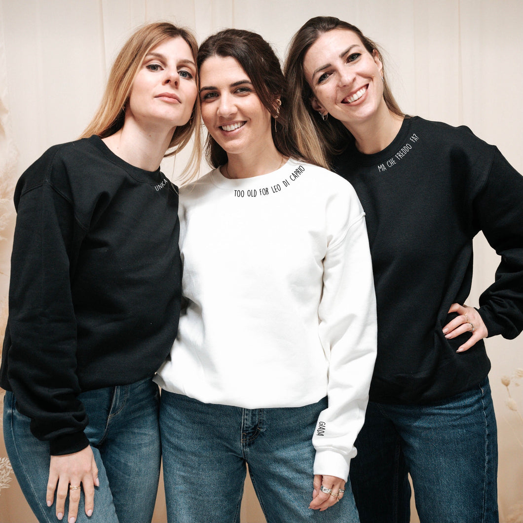 Felpa unisex personalizzata