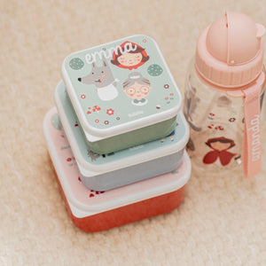 Set 3 Scatoline porta pranzo/merenda personalizzato per Bambini