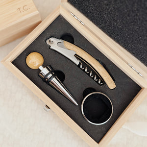 Set accessori vino personalizzato