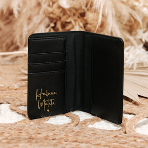 Porta passaporto saffiano Deluxe - personalizzato