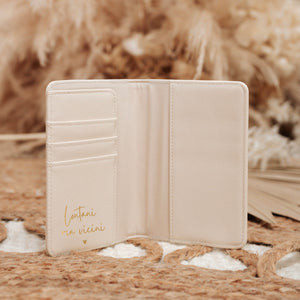 Porta passaporto saffiano Deluxe - personalizzato