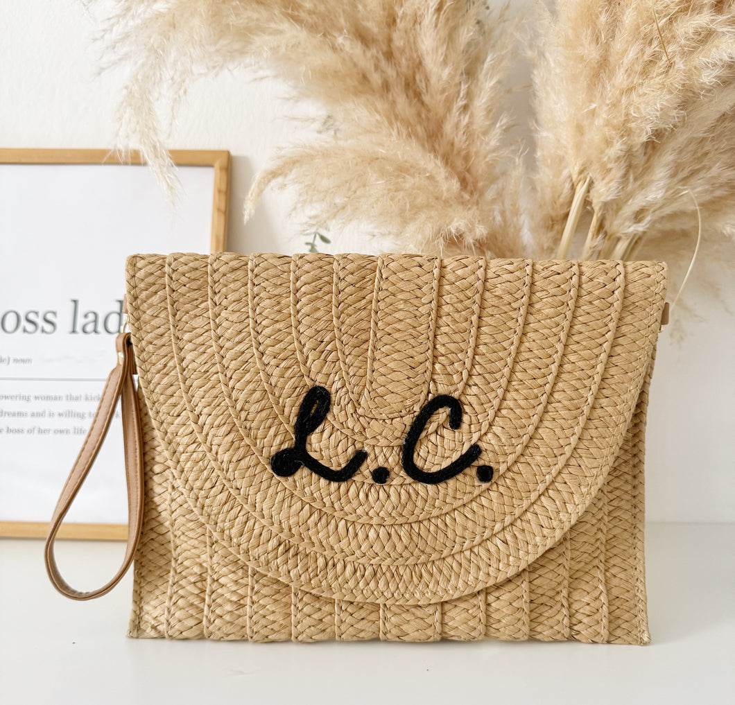 Pochette paglia cucita