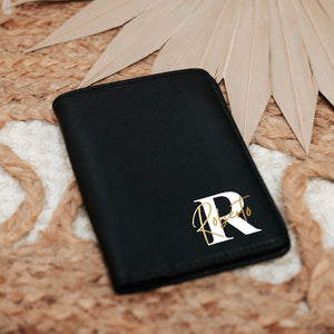 Porta passaporto saffiano Deluxe - personalizzato