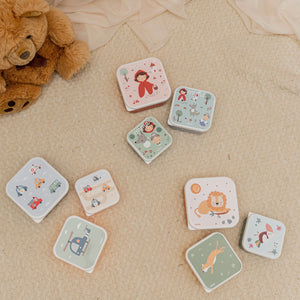 Set 3 Scatoline porta pranzo/merenda personalizzato per Bambini