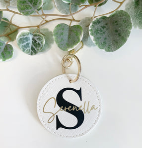 Portachiave personalizzato Tondo con Nome e Iniziali