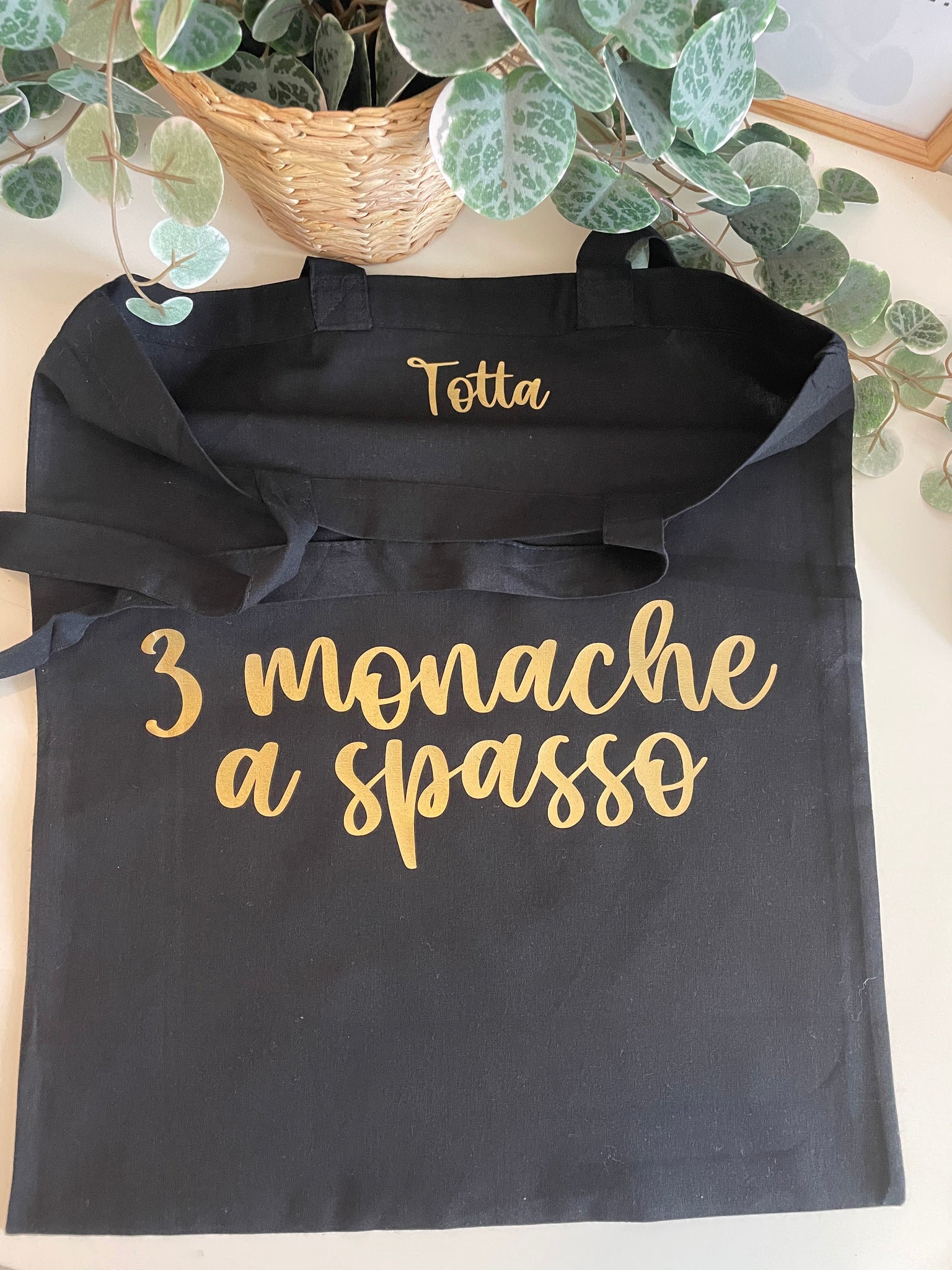 BORSA DI TELA TOTE BAG PERSONALIZZABILE CON TESTO E/O IMMAGINE – Giomel