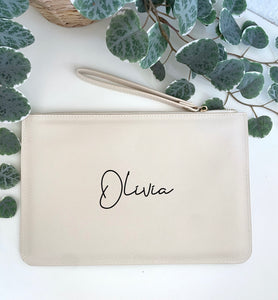 Pochette saffiano- personalizzata