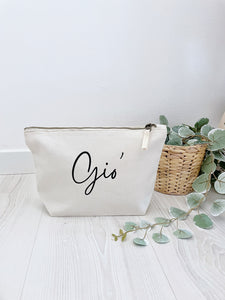 Pochette beige personalizzata